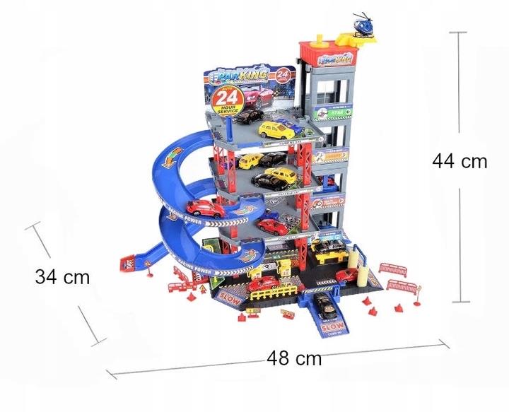 DUŻY GARAŻ PIĘTROWY PARKING AUTKA HELIKOPTER WINDA Waga produktu z opakowaniem jednostkowym 1 kg