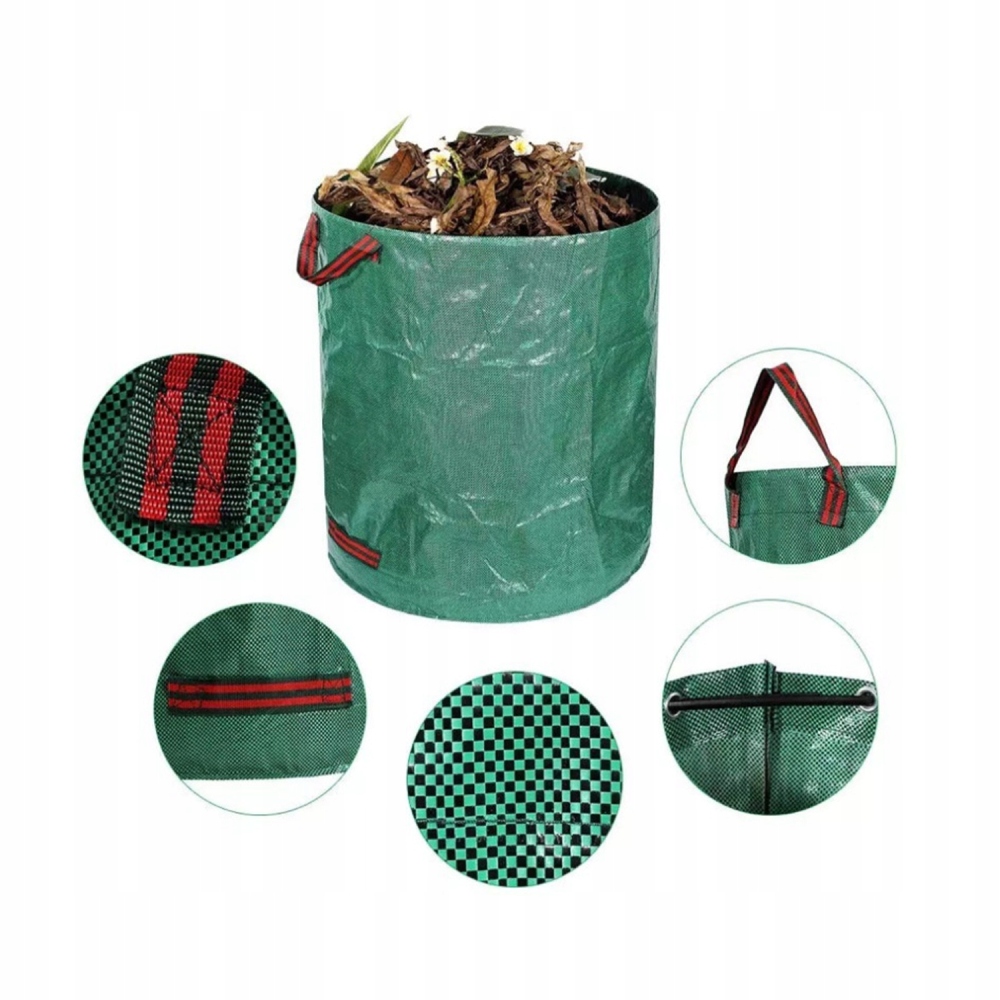ZESTAW 2 X KOSZ WOREK OGRODOWY TORBA NA LIŚCIE TRAWĘ ODPADY BIG BAG ODPADY Typ torba na liście