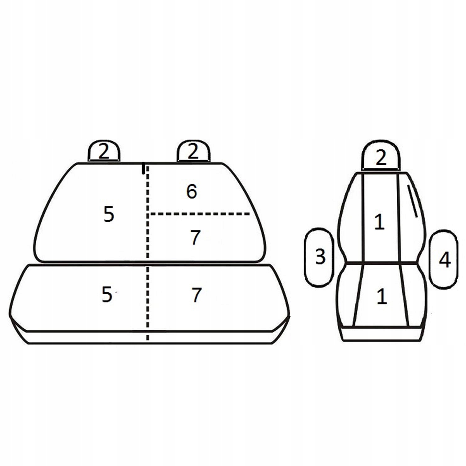 Pokrowce DEDYKOWAME VW Crafter II, MAN TGE ( 2+1) EAN (GTIN) 5902288435398