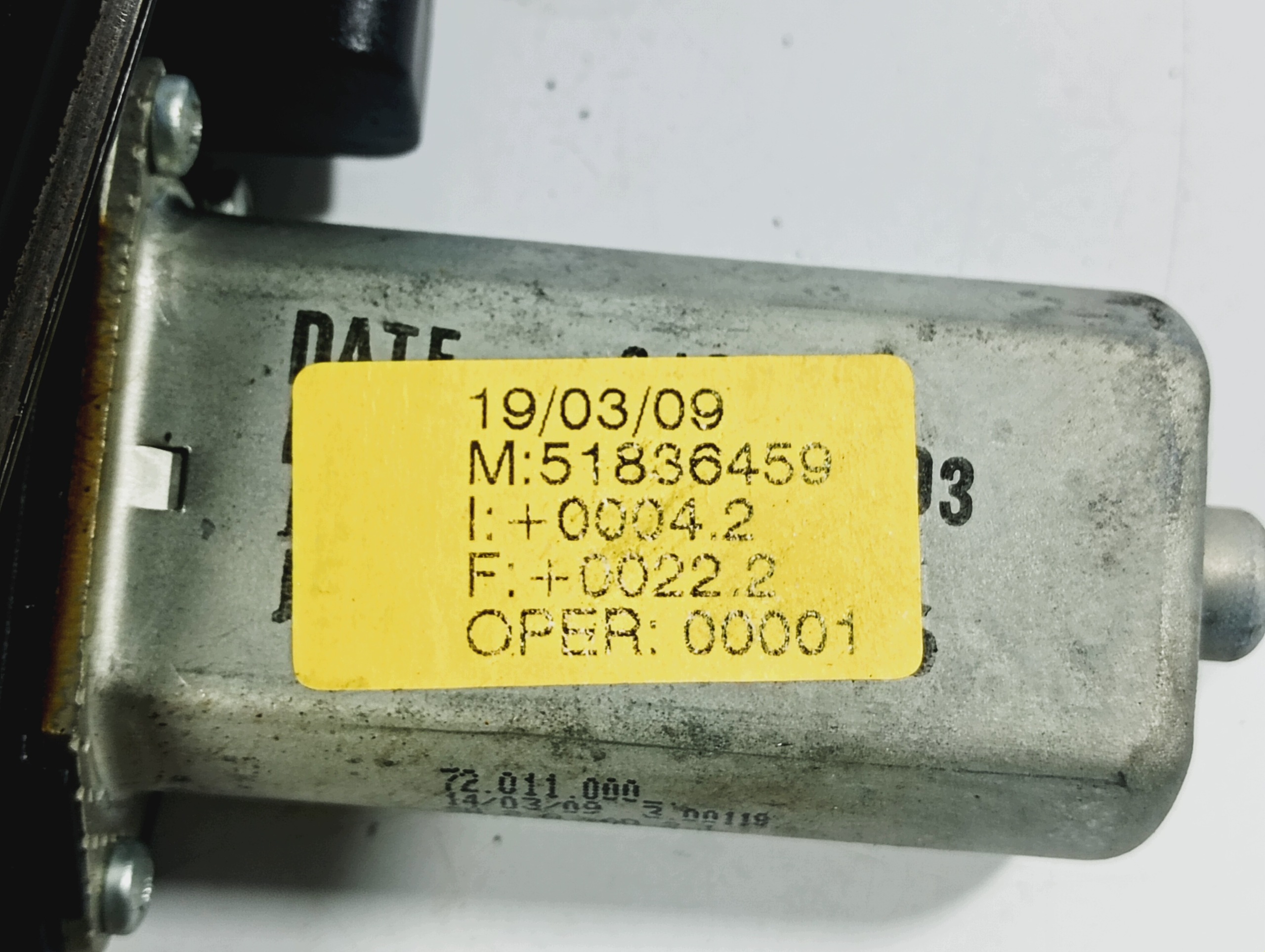 window regulator right front OE 51836459 Fiat Bravo II 2 07-14
