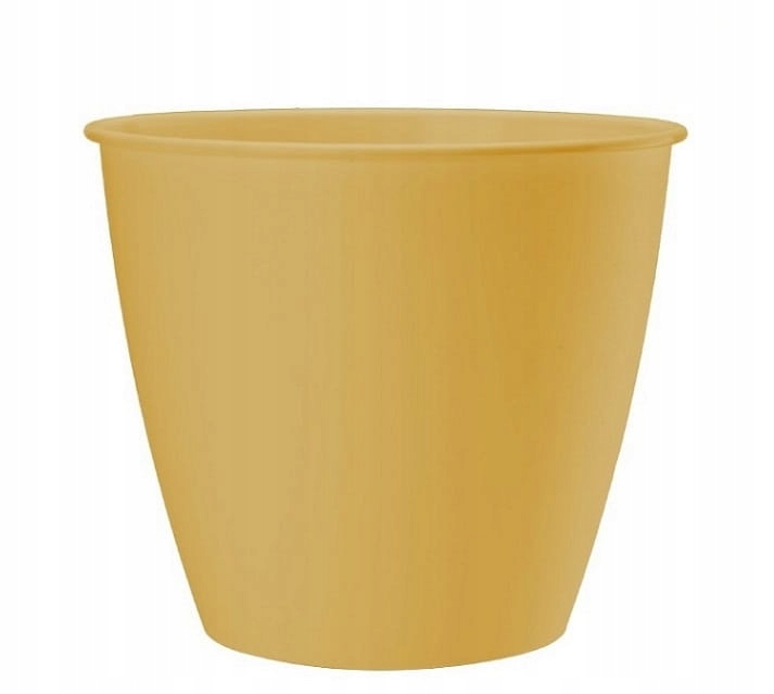 

Doniczka plastikowa Azalia 13 cm żółta musztardowa
