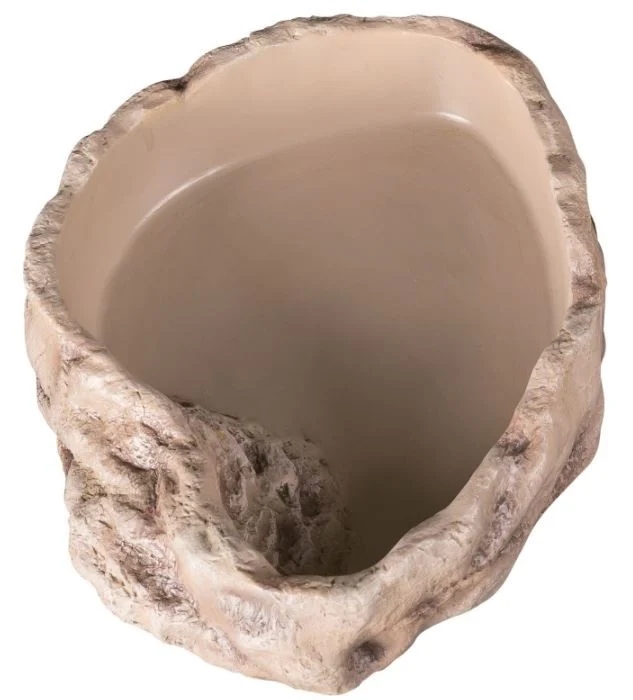 Levně Miska Na Vodu Napáječka Pro Plazy Obojživelník Do Terária Bazén Velký 28X22X6CM