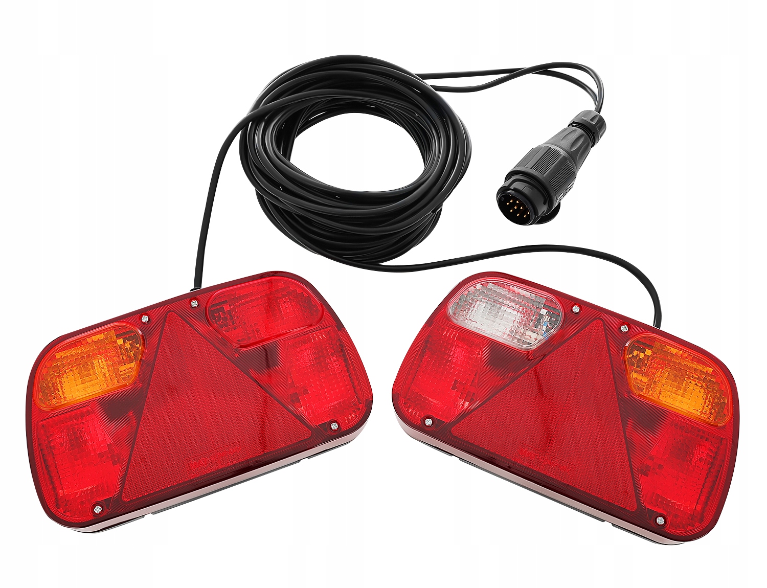 ZESTAW ŚWIATEŁ DO PRZYCZEPY GOTOWY 12V lampy 5m