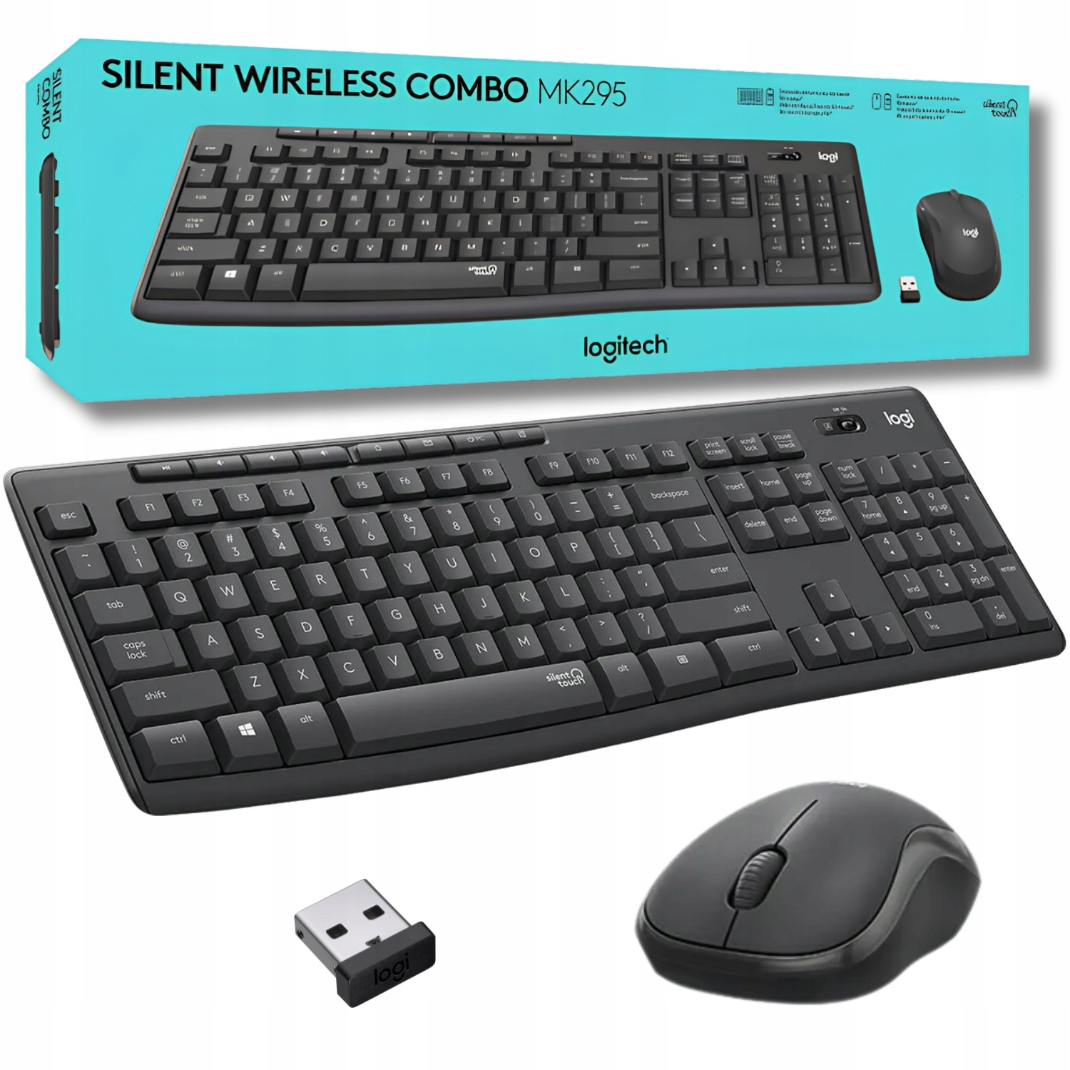 Sada Tiché Klávesnice A Myši Logitech MK295