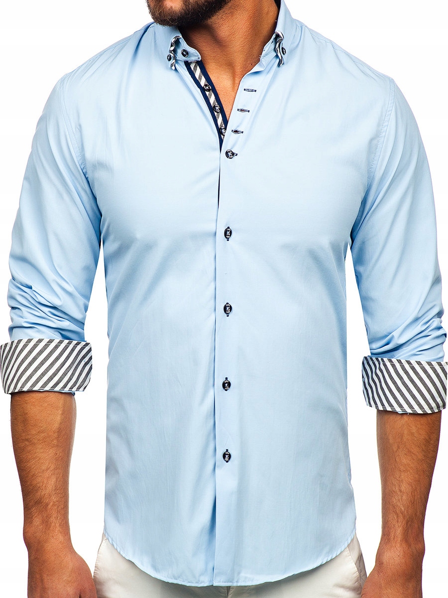 

Koszula Męska Błękitna 3762 ROZMIAR_2XL