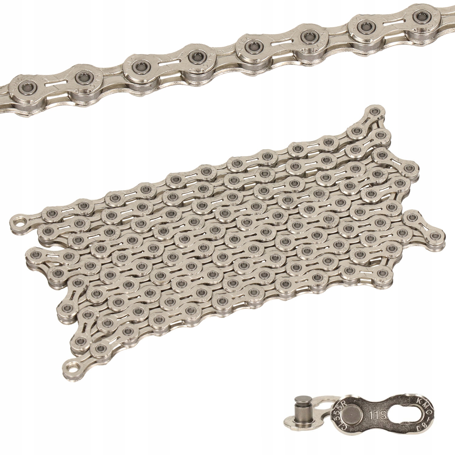 Łańcuch 11s Kmc X11EL srebrny 110og. spinka