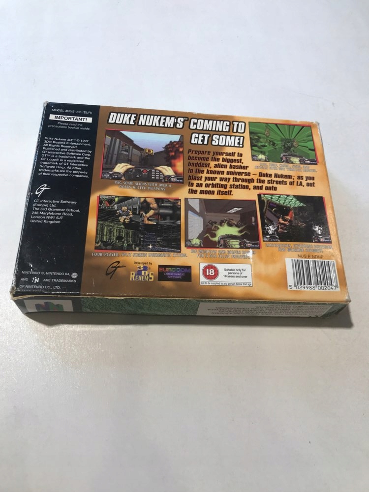 DUKE NUKEM 64 NINTENDO 64 N64 Producent Nintendo