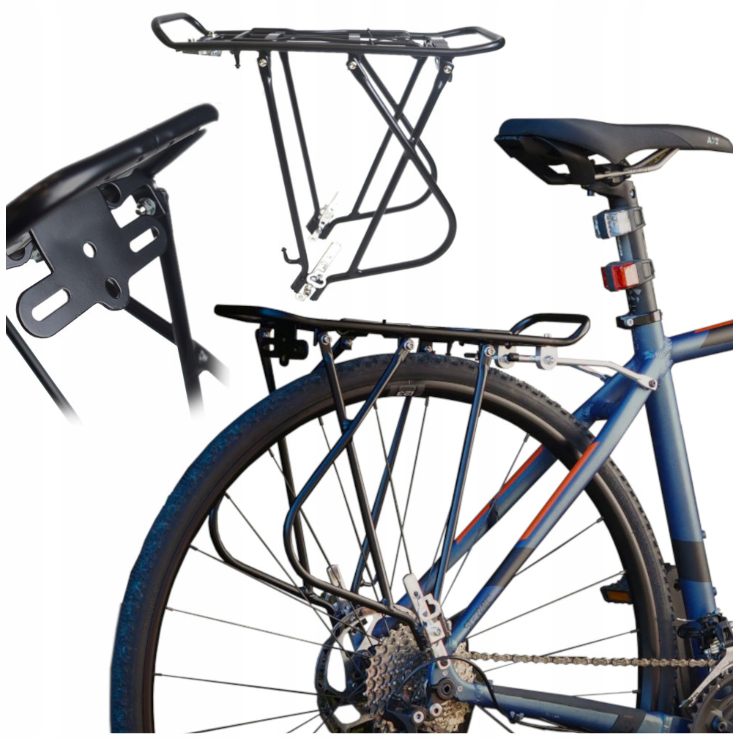 ВЕЛОСИПЕДНАЯ ЗАДНЯЯ СТОЙКА VELOXO ACTIVERACK ALU ПОД СЕДЕЛЬНЫЕ СУМКИ ЧЕРНЫЙ 24-28