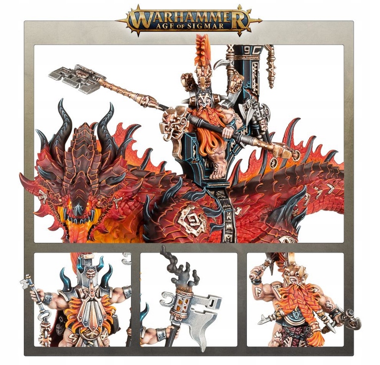 Fyreslayers - Auric Runefather on Magmadroth Nazwa Auric Runefather on Magmadroth Runeson Runesmiter Fyreslayers
