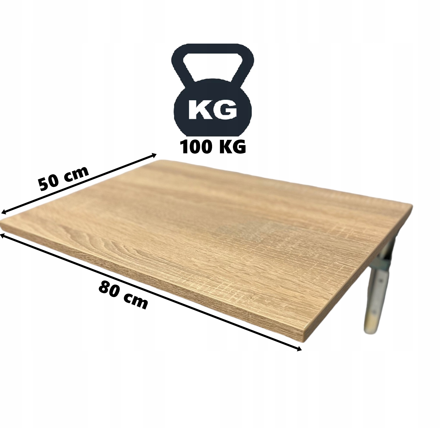 STÓŁ SKŁADANY STOLIK ROZKŁADANY 80x50 RÓŻNE KOLORY Głębokość mebla 50 cm