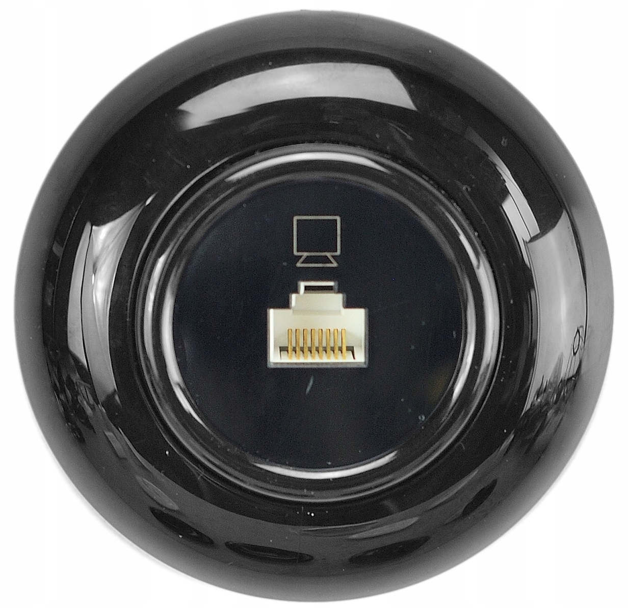 

loftowe czarne gniazdko ethernet rj45 Loft retro