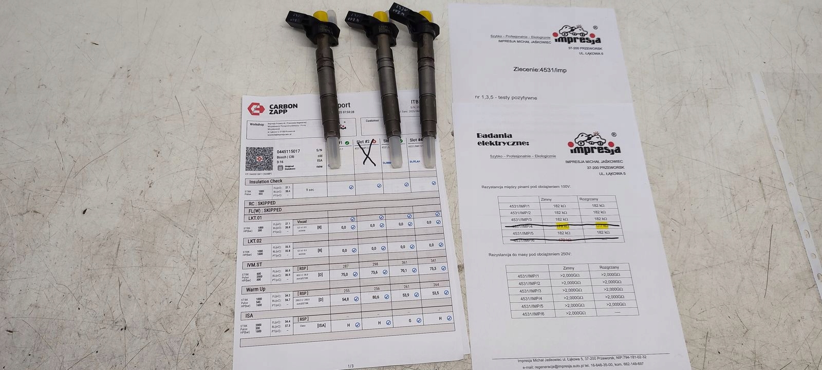 injecteur 6420700487 impression Mercedes W211
