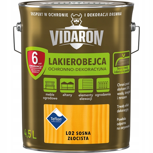 Vidaron Lakierobejca L02 sosna złocista 4,5L