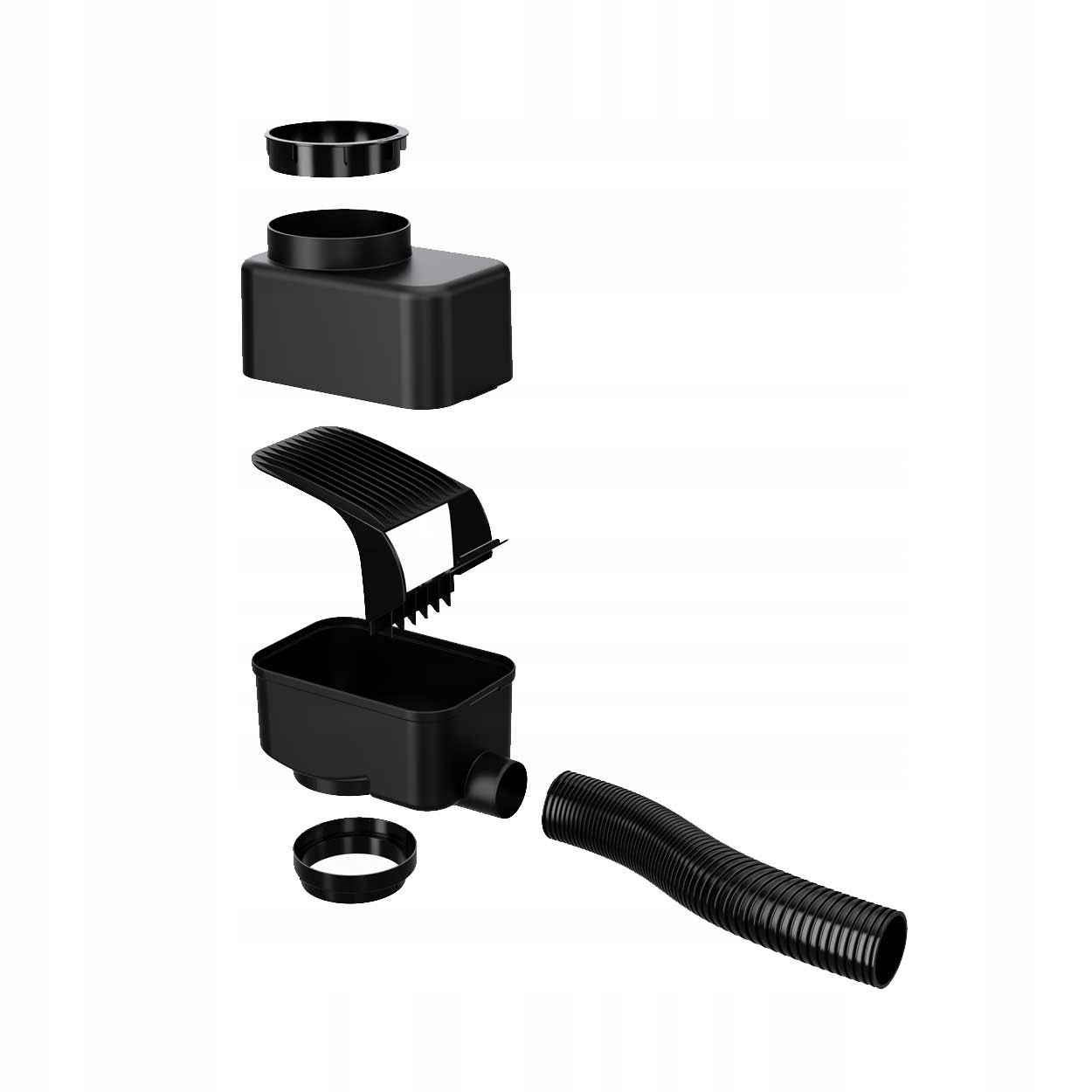 Zbiornik na deszczówkę z rynny ZBIERACZ WODY beczka na wodę antracyt 200L Kolor inny