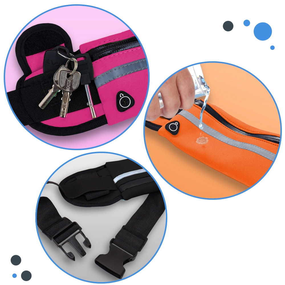 Etui sportowe na pas nerka na telefon do biegania jogging smarfon holder Kolekcja Lato