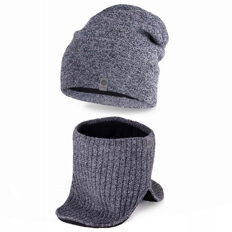 

komplet męski Czapka beanie komin Pieprz I Sól bex
