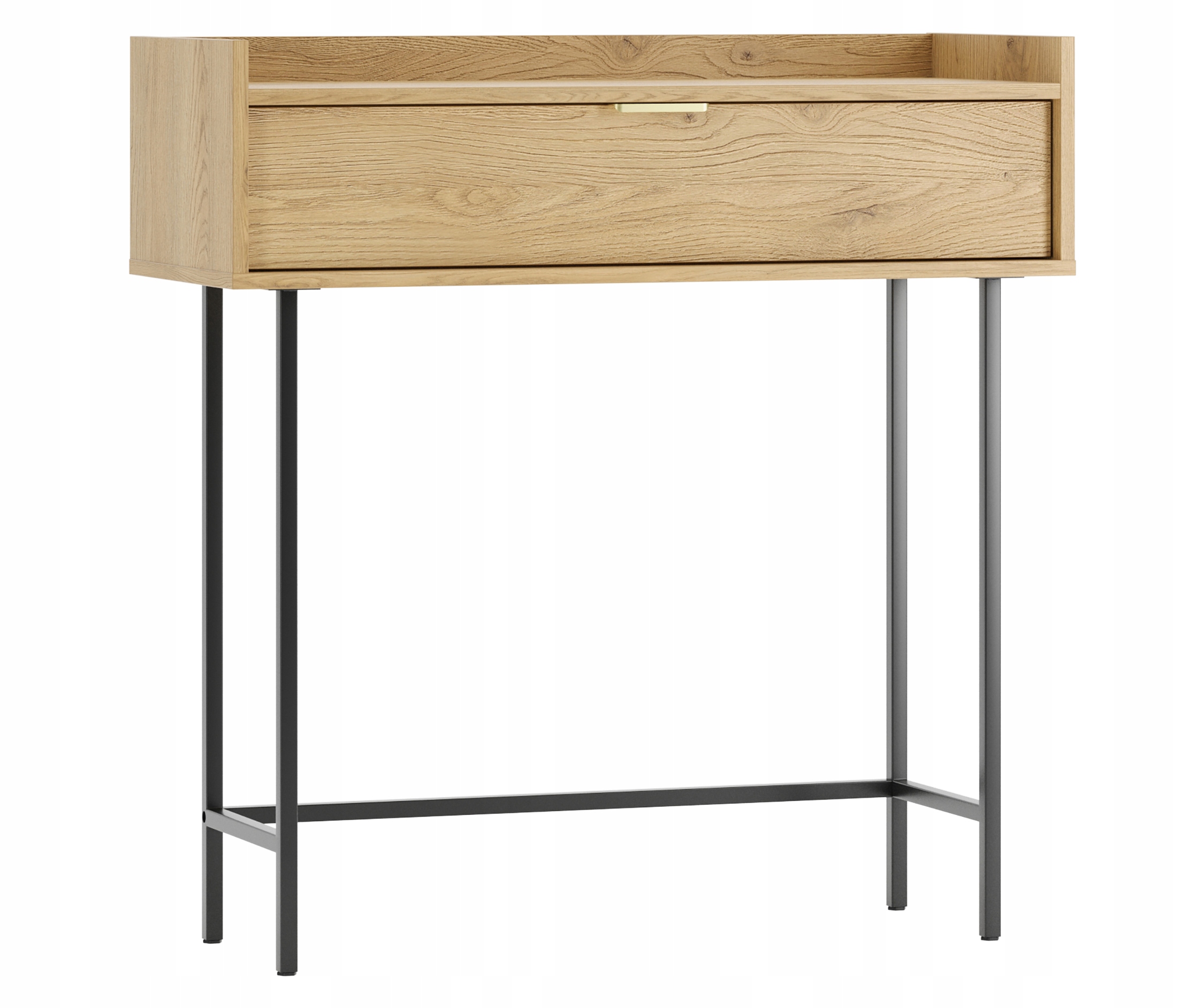 KONSOLA KOMODA POJEMNA TOALETKA SZUFLADA STALOWE NOGI RANT 55CM KS1 SIGI