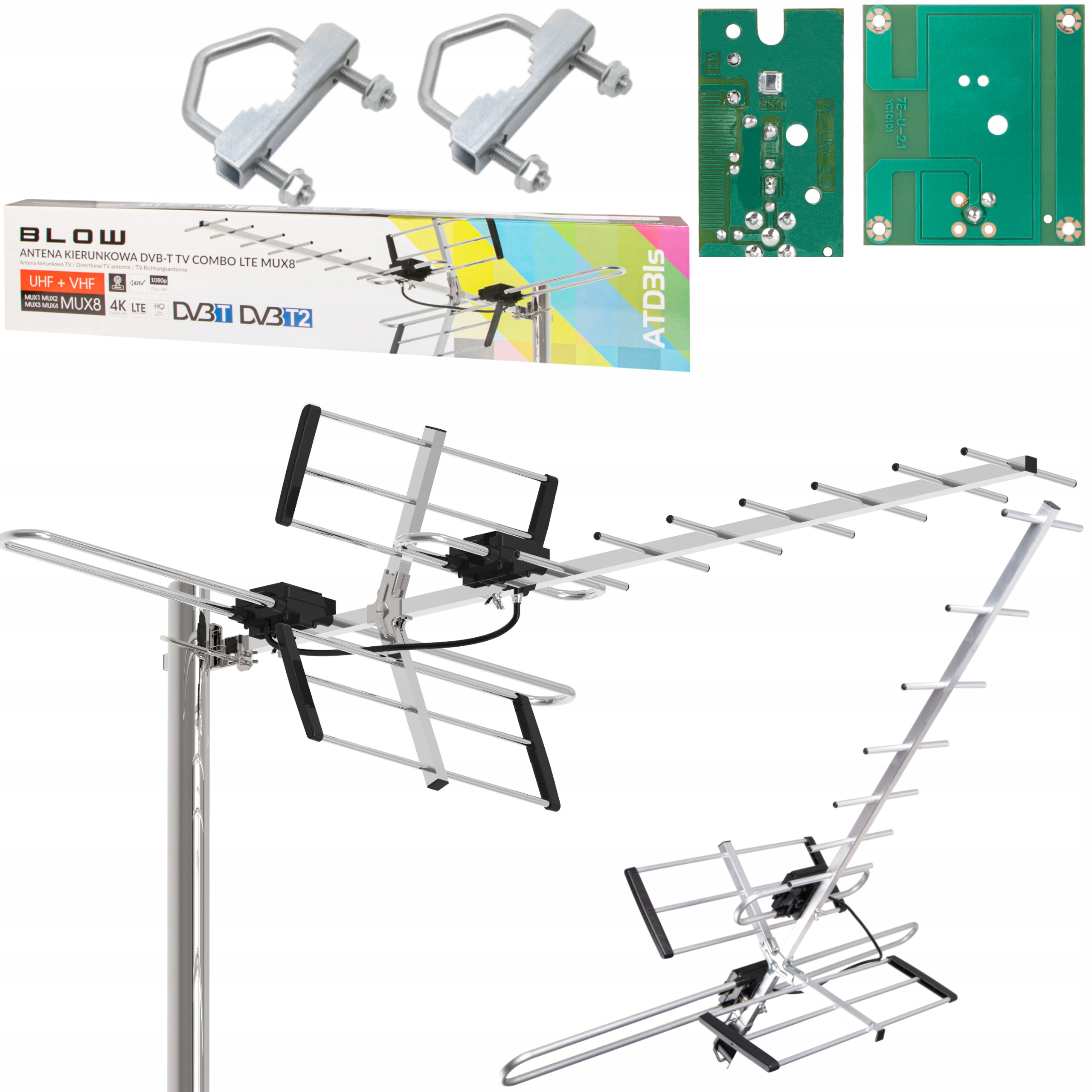 

Antena Tv Naziemnej Combo DVB-T2 kierunkowa Lte 4K