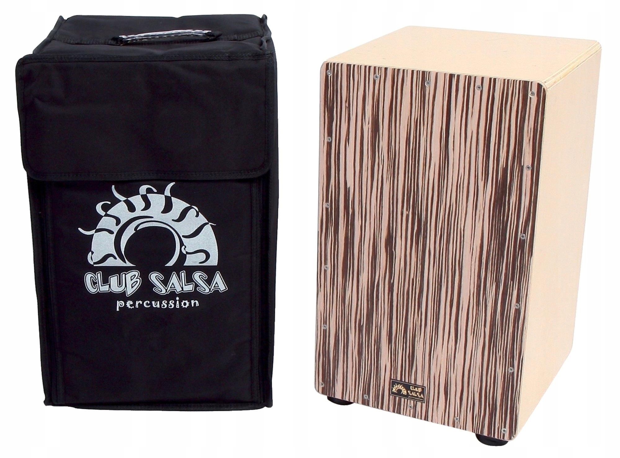Cajon Gewa Pure Club Salsa přírodní dřevo, nastavitelné struny, plné