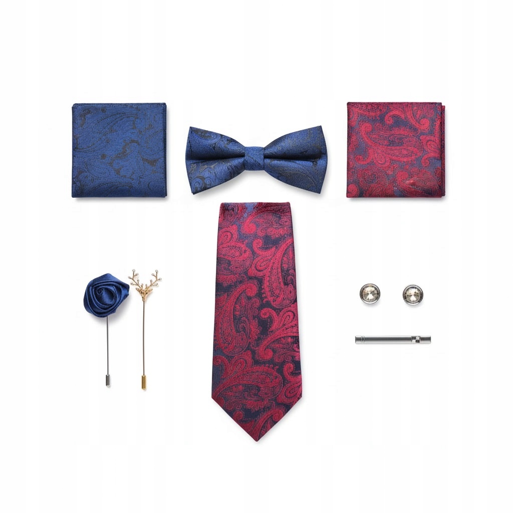 Exluzivní Vánoční Sada Pro Něj, Kravata, Motýlek, Kapesníčky Pro Muže
