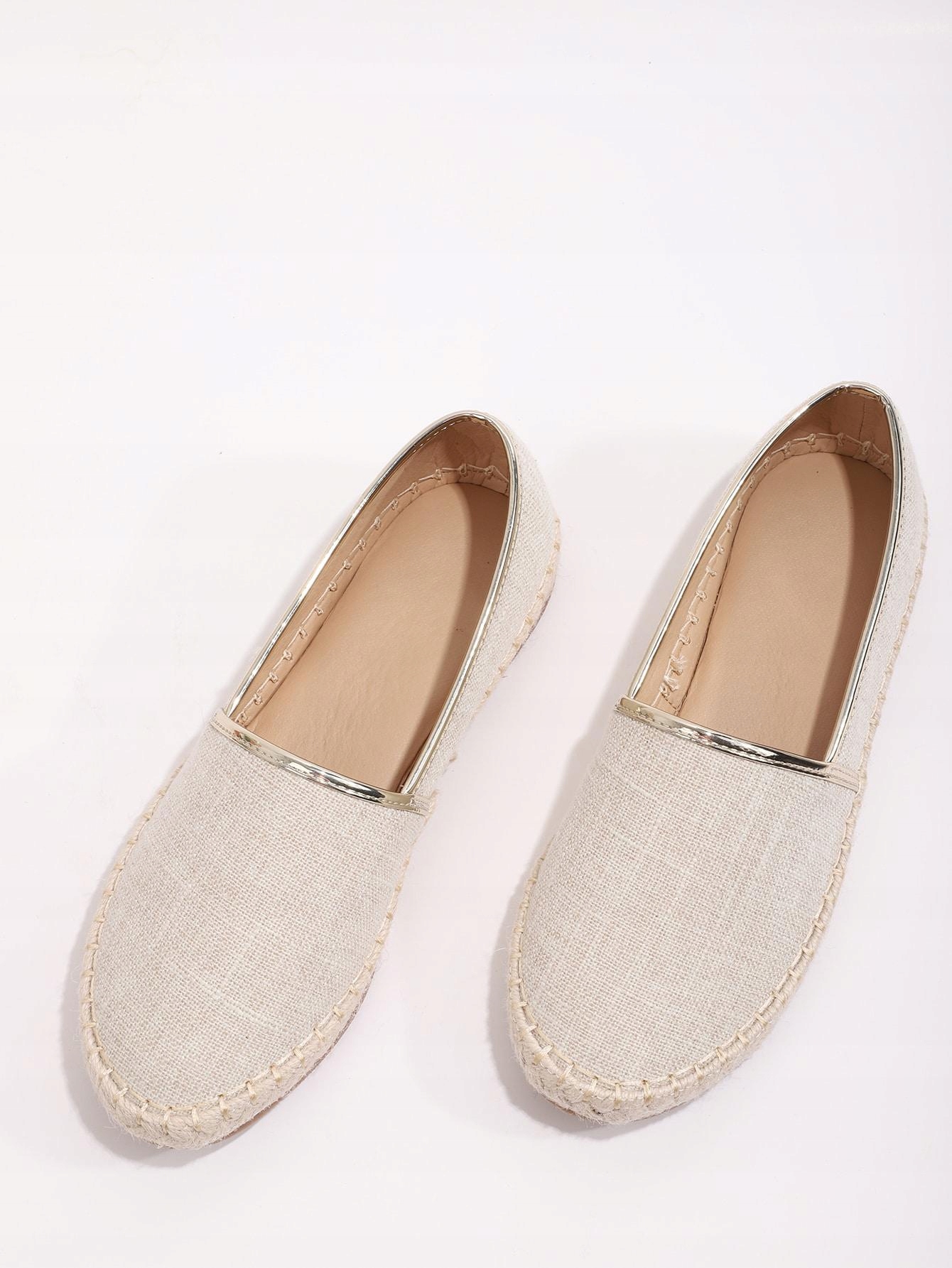G55H07 ESPADRYLE PŁASKIE KLASYCZNE BEŻ SHEIN 39 Kod producenta swshoes08200813548