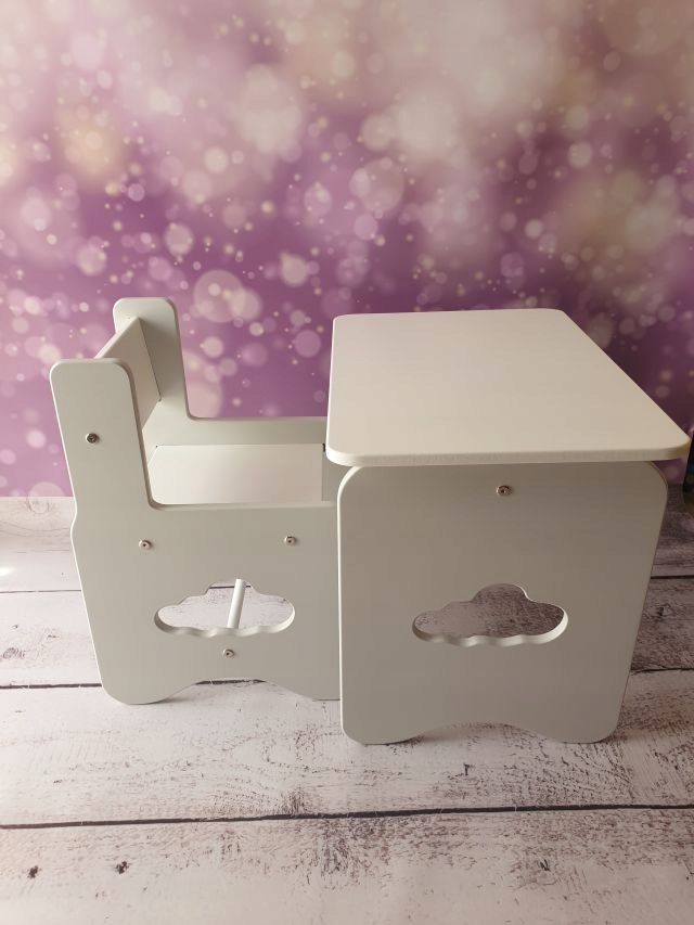 STOLIK Z KRZESEŁKIEM DREWNIANE DLA DZIECI NOWOŚĆ Marka inna