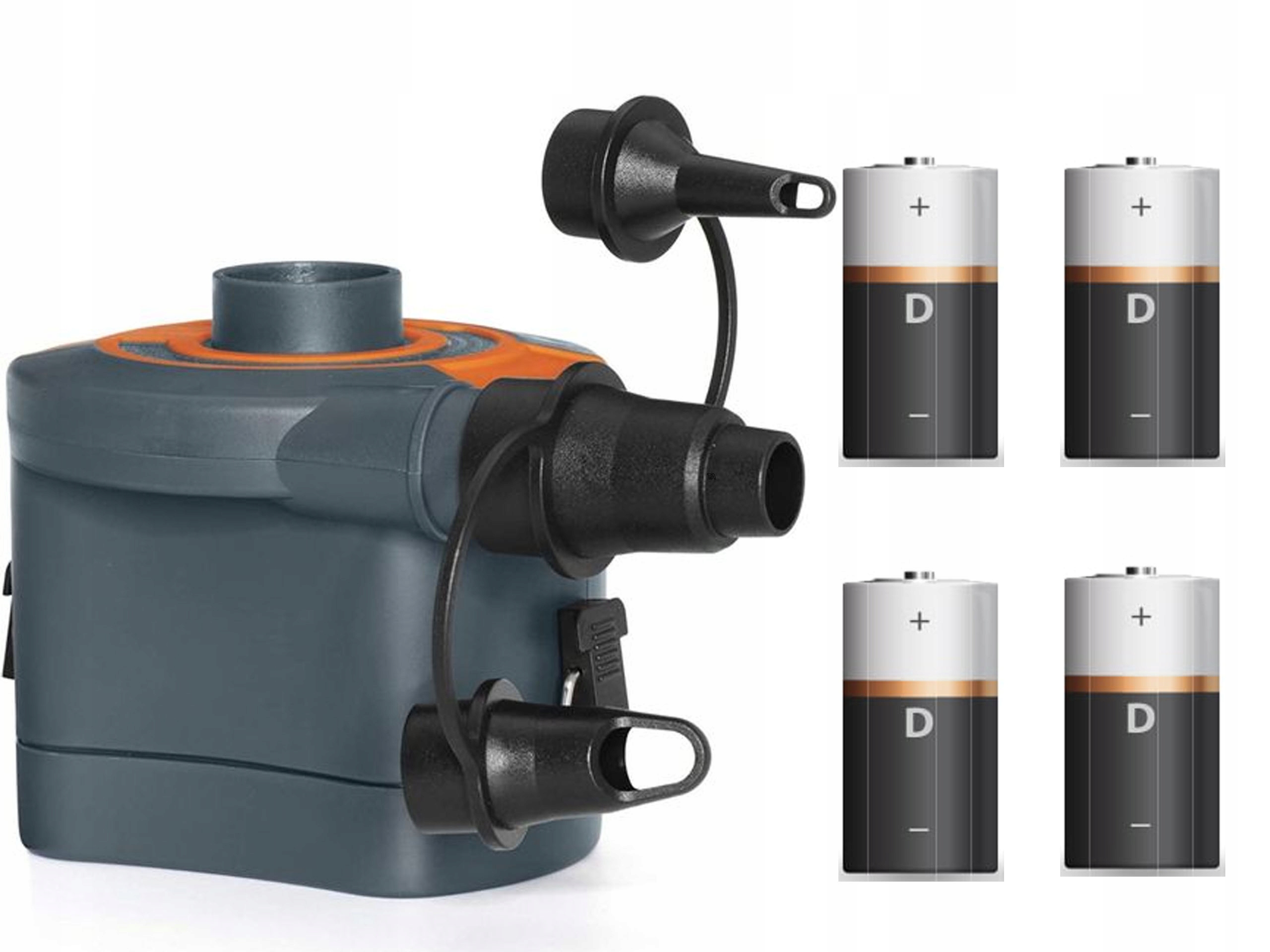 POMPKA ELEKTRYCZNA + BATERIE R20 MATERAC KAJAK