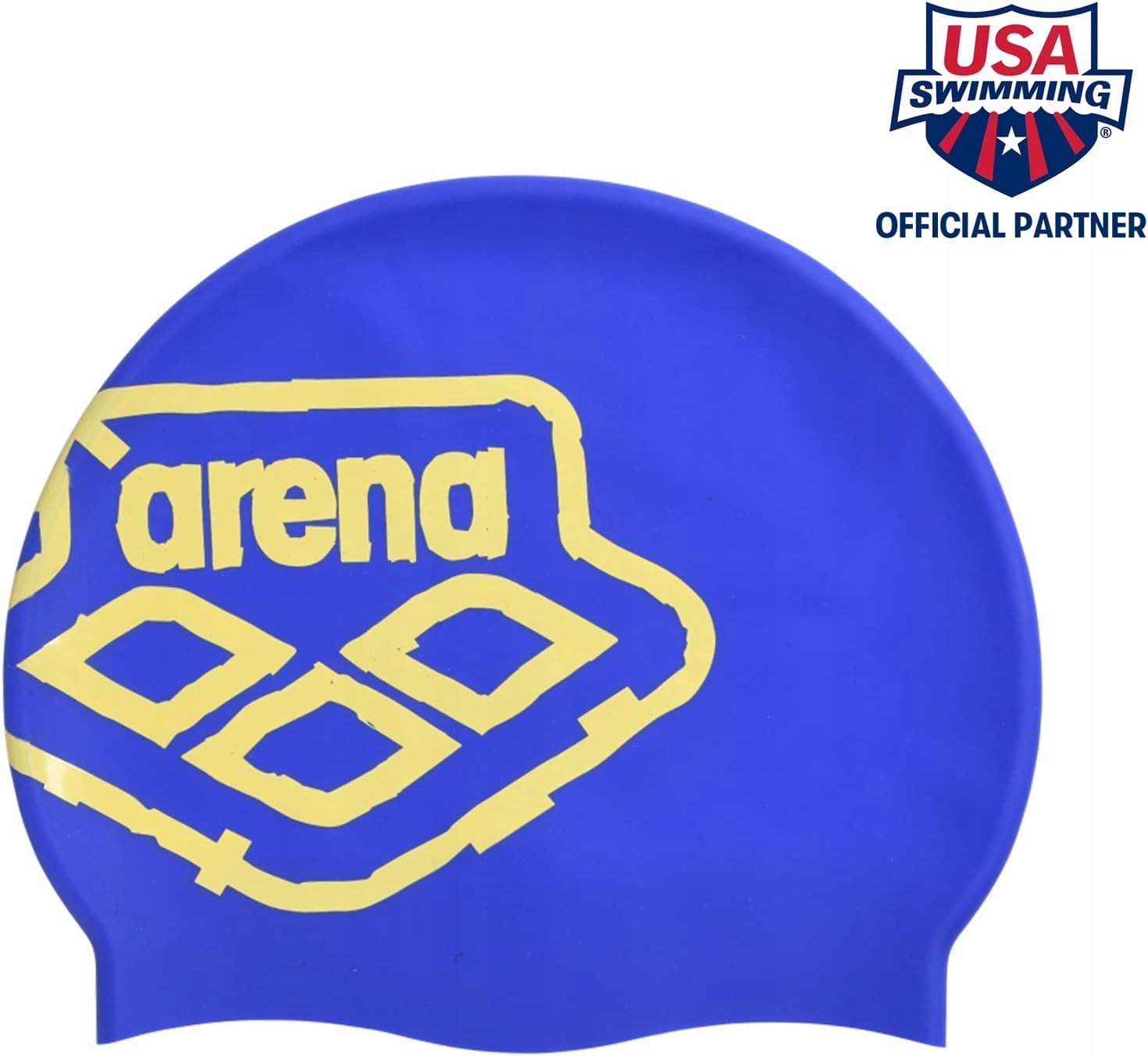 CS44 Czepek Pływacki Silikonowy Na Basen ARENA ICONS TEAM STRIPE Marka Arena