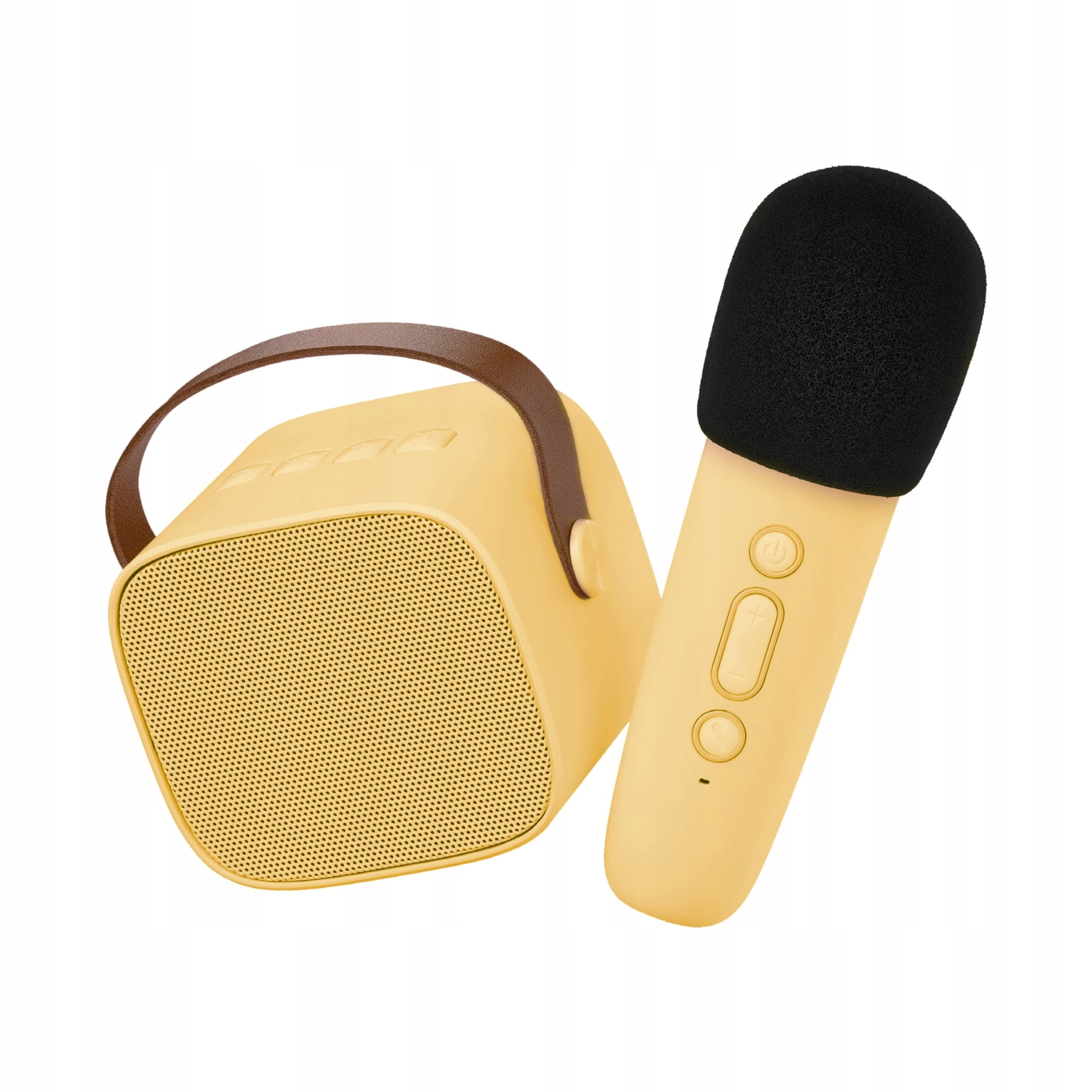 Lalarma Bezprzewodowy zestaw Karaoke dla dzieci mikrofon głośnik Yellow