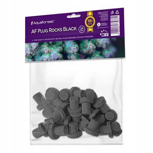Levně Aquaforest Plug Rocks Black 24 ks. Podstavce