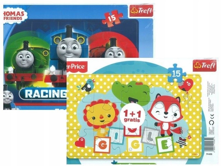 

Puzzle 2x15 Ramkowe Tomek Przyjaciele Fisher Price
