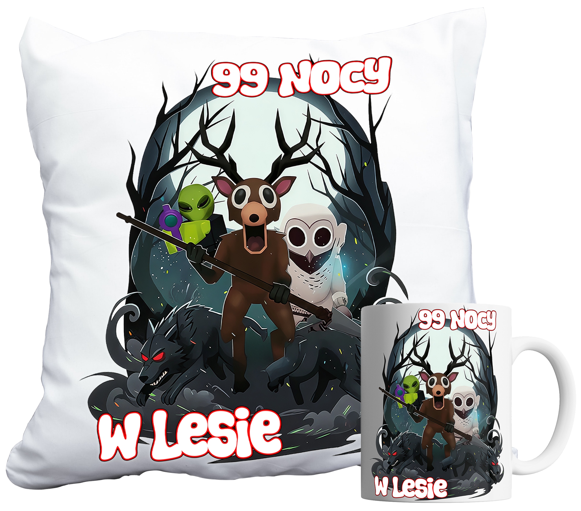 Sada Hrnek A Polštář – Roblox 99 Nocí V Lese Hraje Dárek Jméno