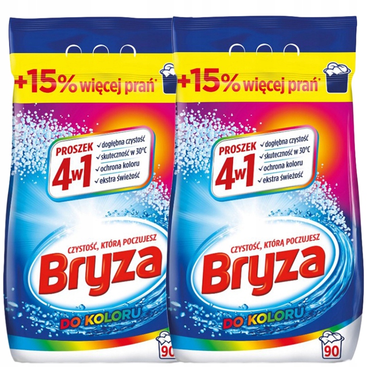 Levně Bryza Prášek na praní 4v1 Sada Color 2x5,85 kg
