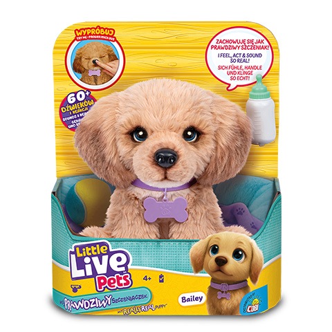 Little Live Pets Prawdziwy Szczeniaczek Bailey piesek dźwięki i reakcje