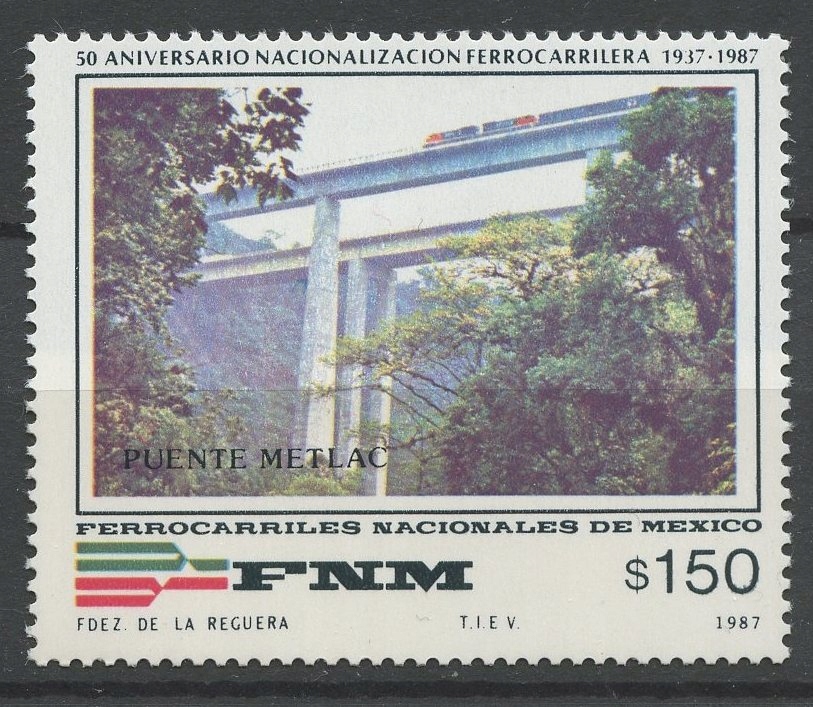 Meksyk** Mi. 1392 Kolejnictwo