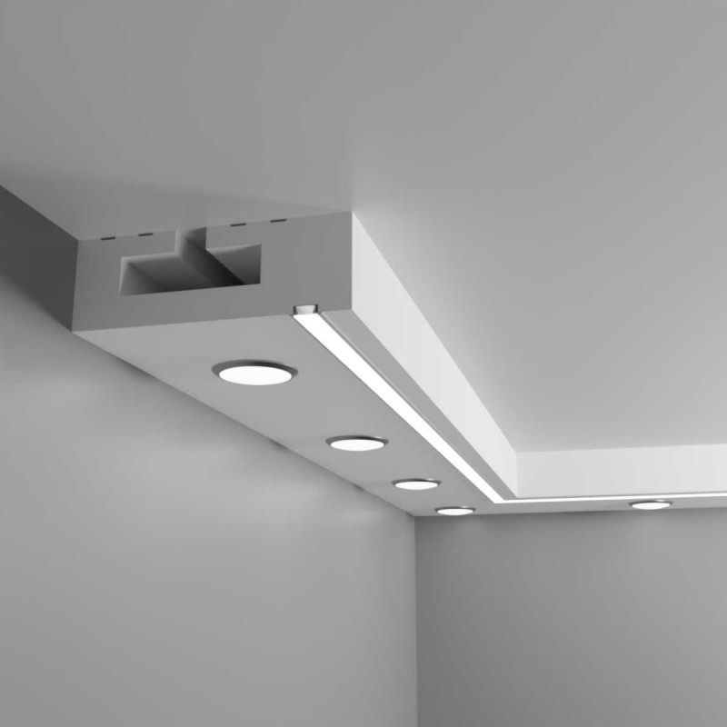 Sufit halogenowy z profilem LED MPGLED0-1 130x310