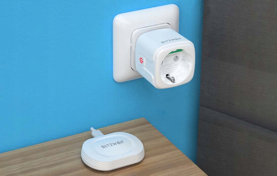 BLITZWOLF INTELIGENTNE GNIAZDKO SMART PLUG ZIGBEE 3.0 WIFI TUYA WATOMIERZ Zasilanie sieciowe