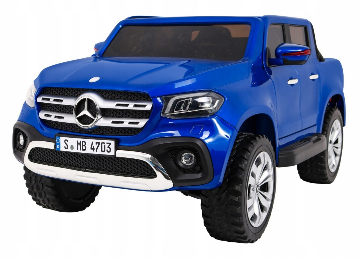 Mercedes Benz X-Class dla dzieci Lakier Niebieski Pickup 4x4 Panel Audio