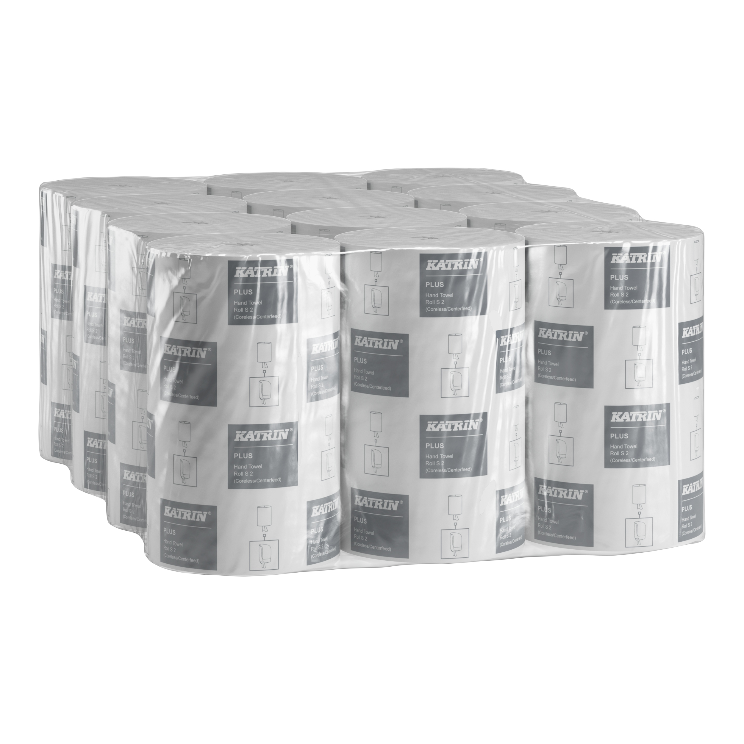 Ręcznik papierowy Katrin Plus S2 97494 2634 kuchenny Mini 12 szt S. Biały