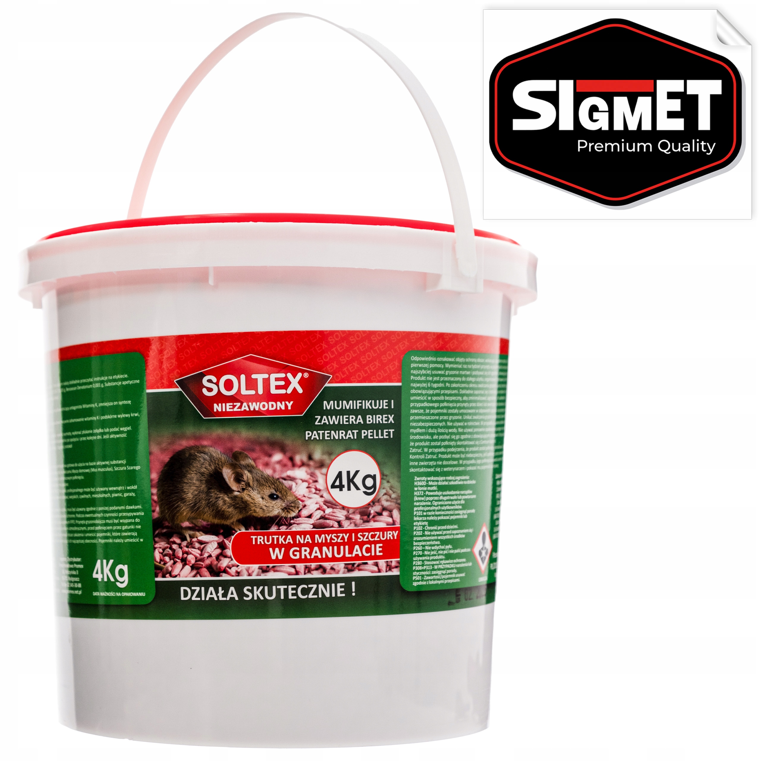 Trutka Trucizna Na Myszy Pasta Na Szczury Gryzonie Soltex Granulat 4KG
