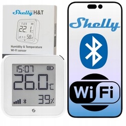 Shelly H&t Gen3 bílý – Wi-Fi senzor teploty a vlhkosti