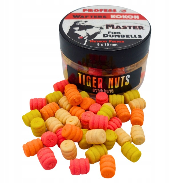Profess Dumbells Fluo Wafters Master Kokon Orzech Tygrysi 8x10mm