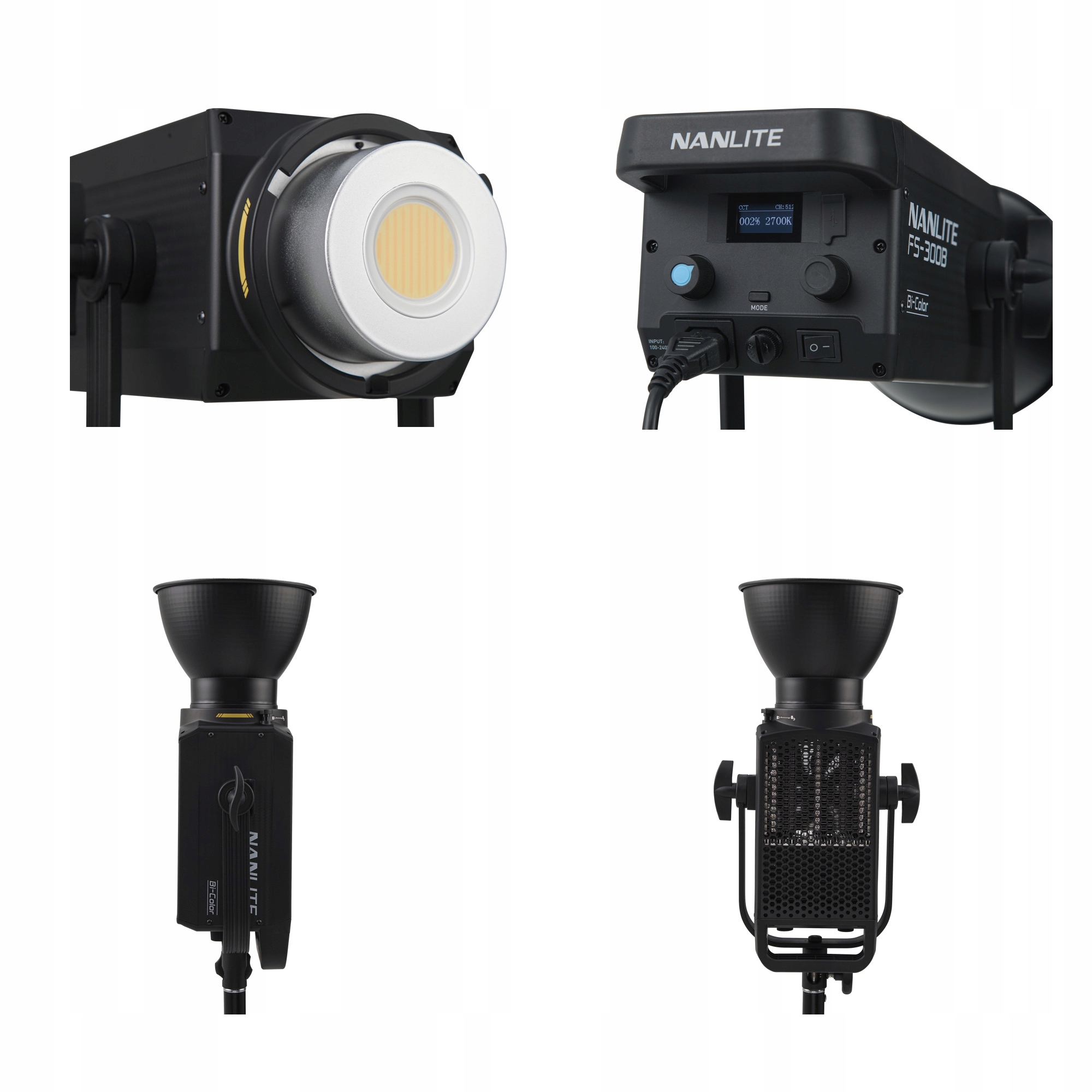 Lampa Nanlite FS-300B LED Bi-color Spot Light Moc żarówki/świetlówki 350 W