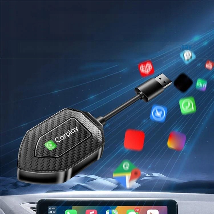 2-in-1 Wired to Wireless Carplay Android Auto Adapter Bluetooth Smart Box Stan opakowania oryginalne