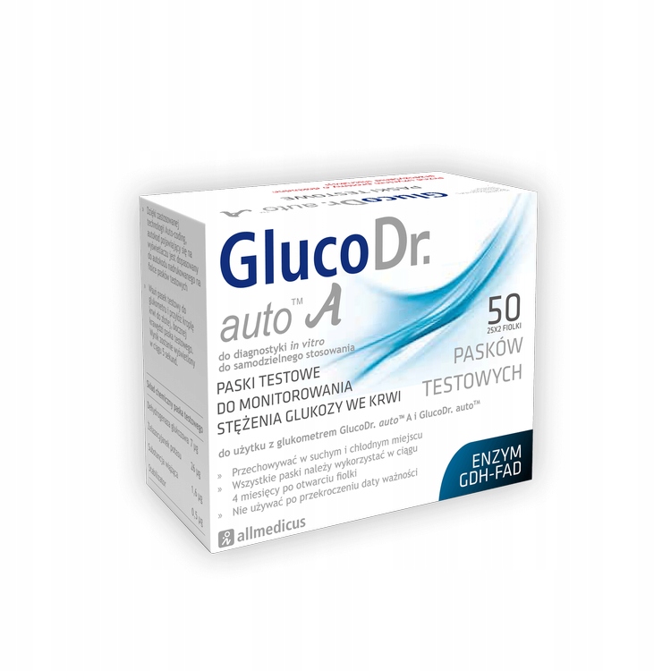 

GlucoDr. auto A paski testowe 50 pasków