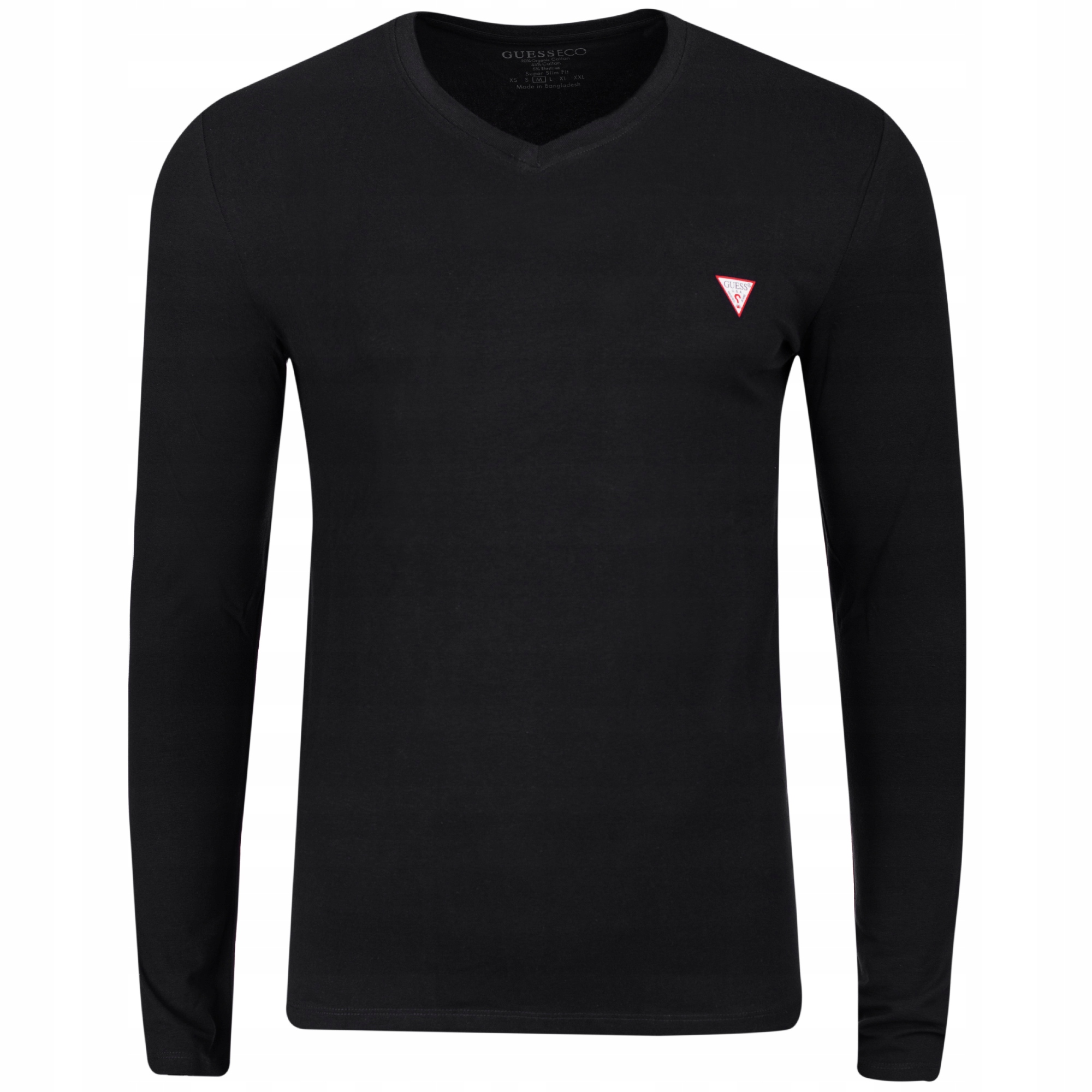 Guess Tričko Longsleeve Tričko XL Pánské M2YI08 Dárek Černá