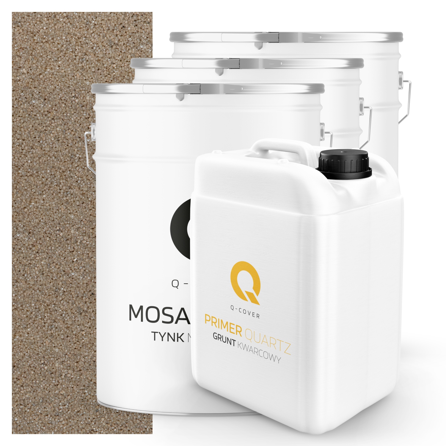 Mozaiková Omítka Světle Hnědá M91 Pryskyřičná Ozdobná Vnější 3x 25KG Zemina