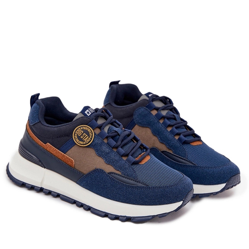 Pánská Sportovní Obuv Big Star RR174279 Hi-poly Systém, Modrá, Velikost 42