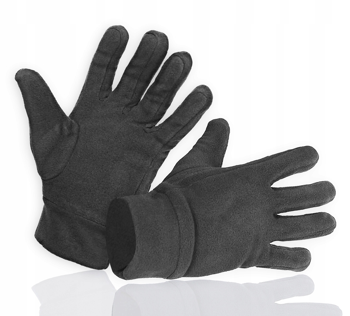 

Rękawiczki męskie polarowe na mrozy ciepłe Grafit