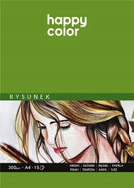 

Blok Do Rysunku A4 15 Arkuszy 300G Happy Color